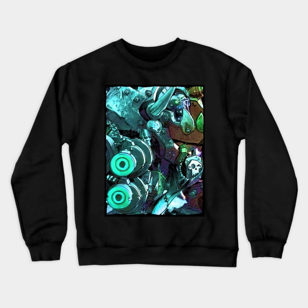 Boss of Boss aqua Crewneck Sweatshirt by paintchips